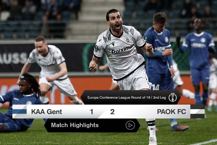 Highlights Gent vs. PAOK PAOKFC
