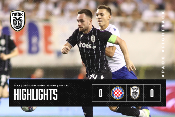 Highlights from Hadjuk Split vs. PAOK - PAOKFC